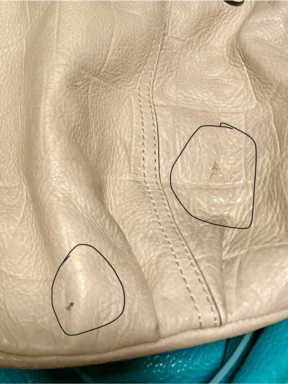 b. makowsky Tan Leather Hobo with Gold Ring Hardware - Picture 5 of 5